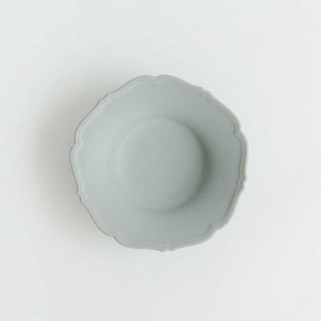 Awabi ware 輪花中深皿