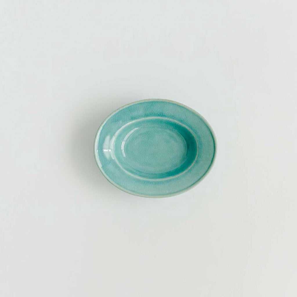 Awabi ware 楕円小皿