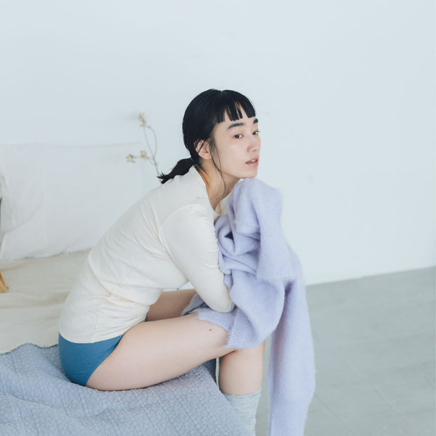 くらすこと 体調整うあったか長袖インナー organic cotton