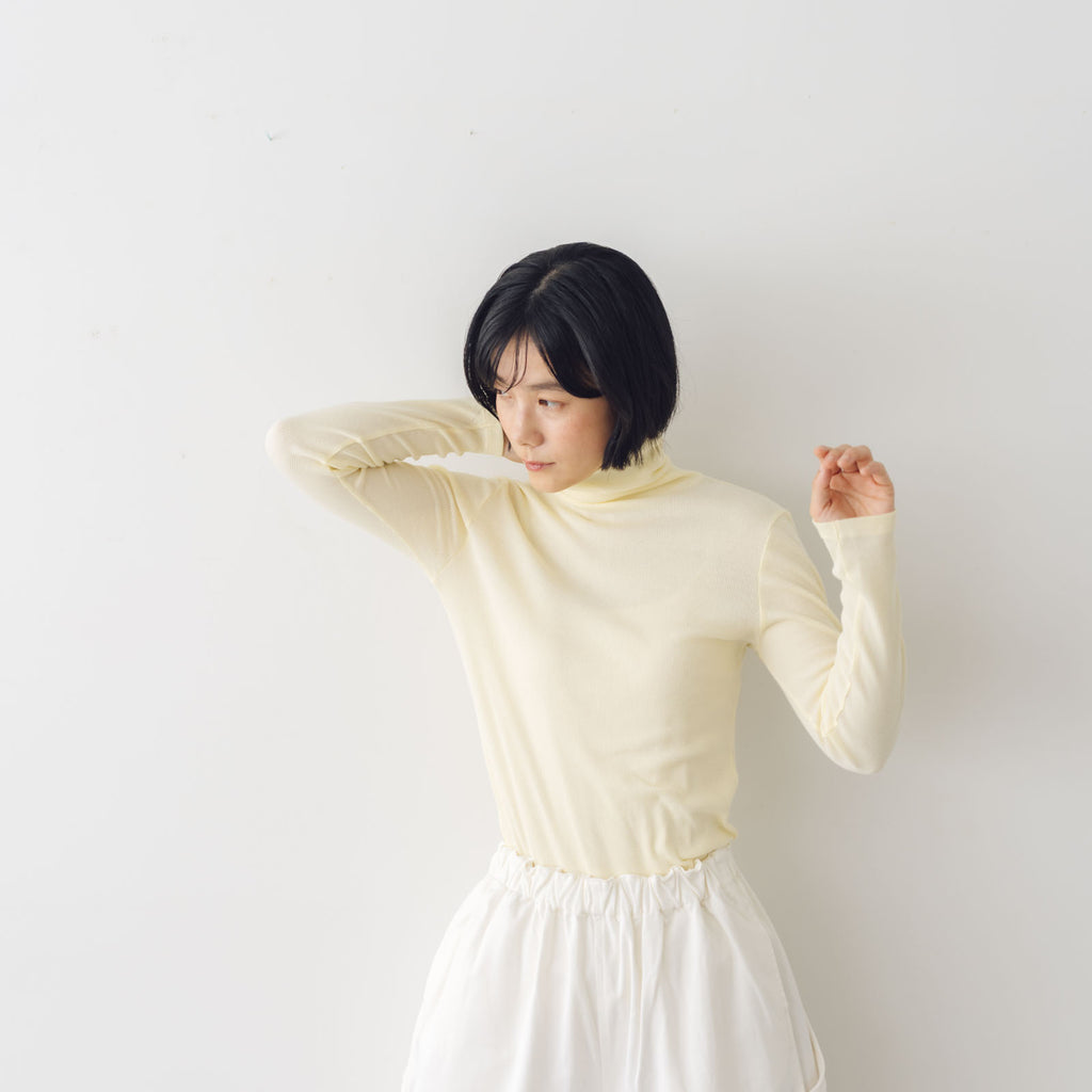 「くらすことの日常生活着」コットンタートルカットソー
