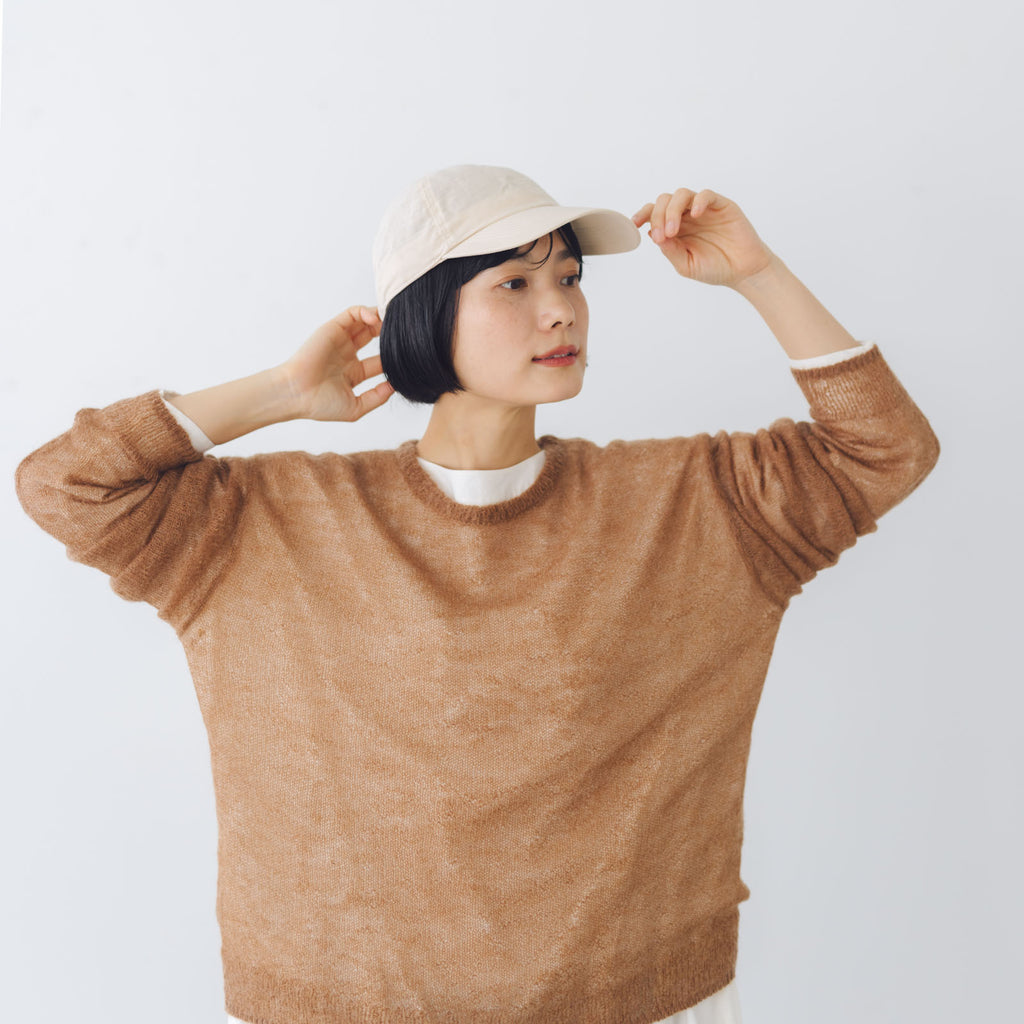 くらすこと コットンリネンのシンプルキャップ