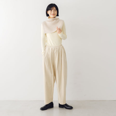 「くらすことの日常生活着」コーデュロイパンツ