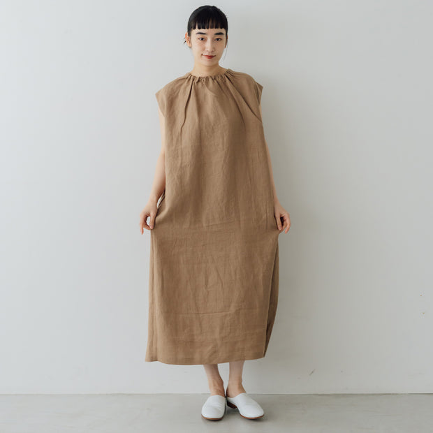 くらすこと 着こなしにリズムをつくる、おとなの麻100% 2wayワンピース