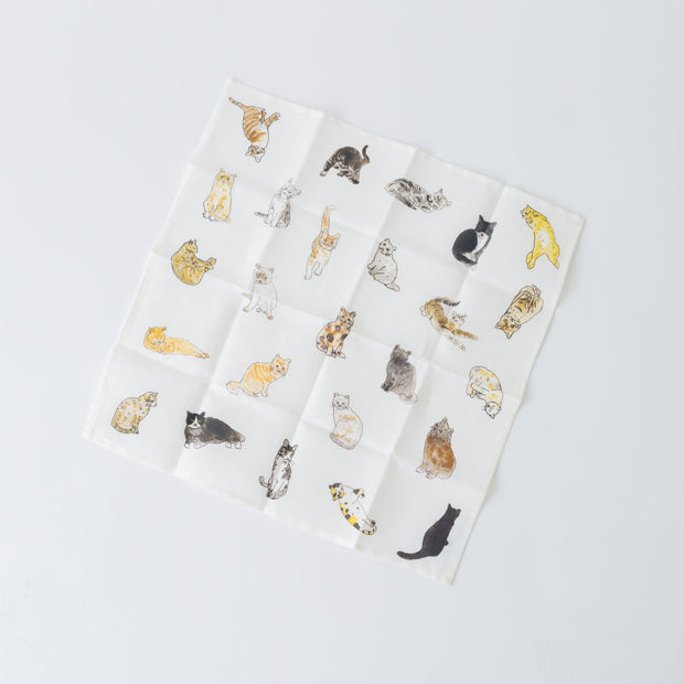 fog linen work isabelle boinot ハンカチ　猫たち/犬たち/鳥たち