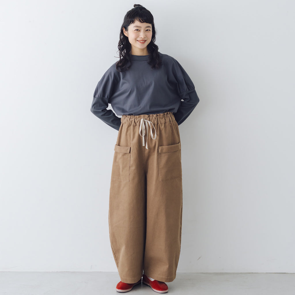 MAGALI コットンコーデュロイ フラップポケットパンツ