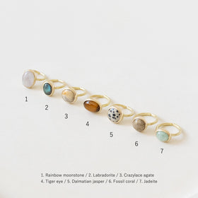 SURUME. STONE RING