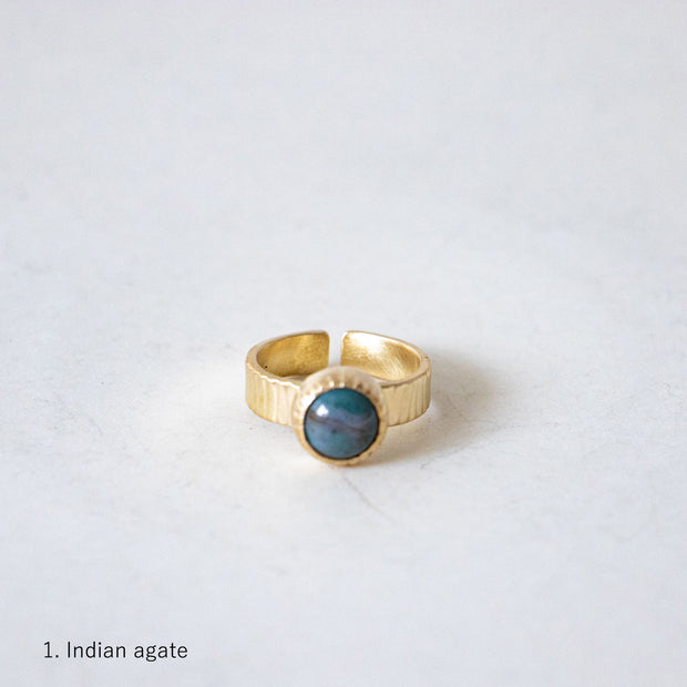 SURUME. Cutting Stone Ring