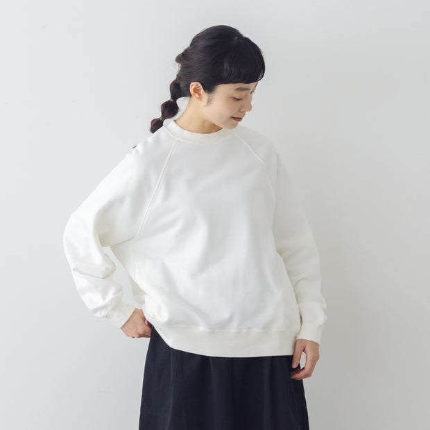 TISSU セントラル裏毛 ラグランプルオーバー
