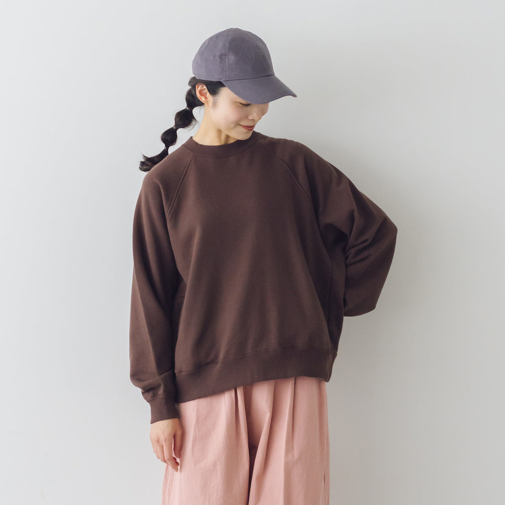 TISSU セントラル裏毛 ラグランプルオーバー