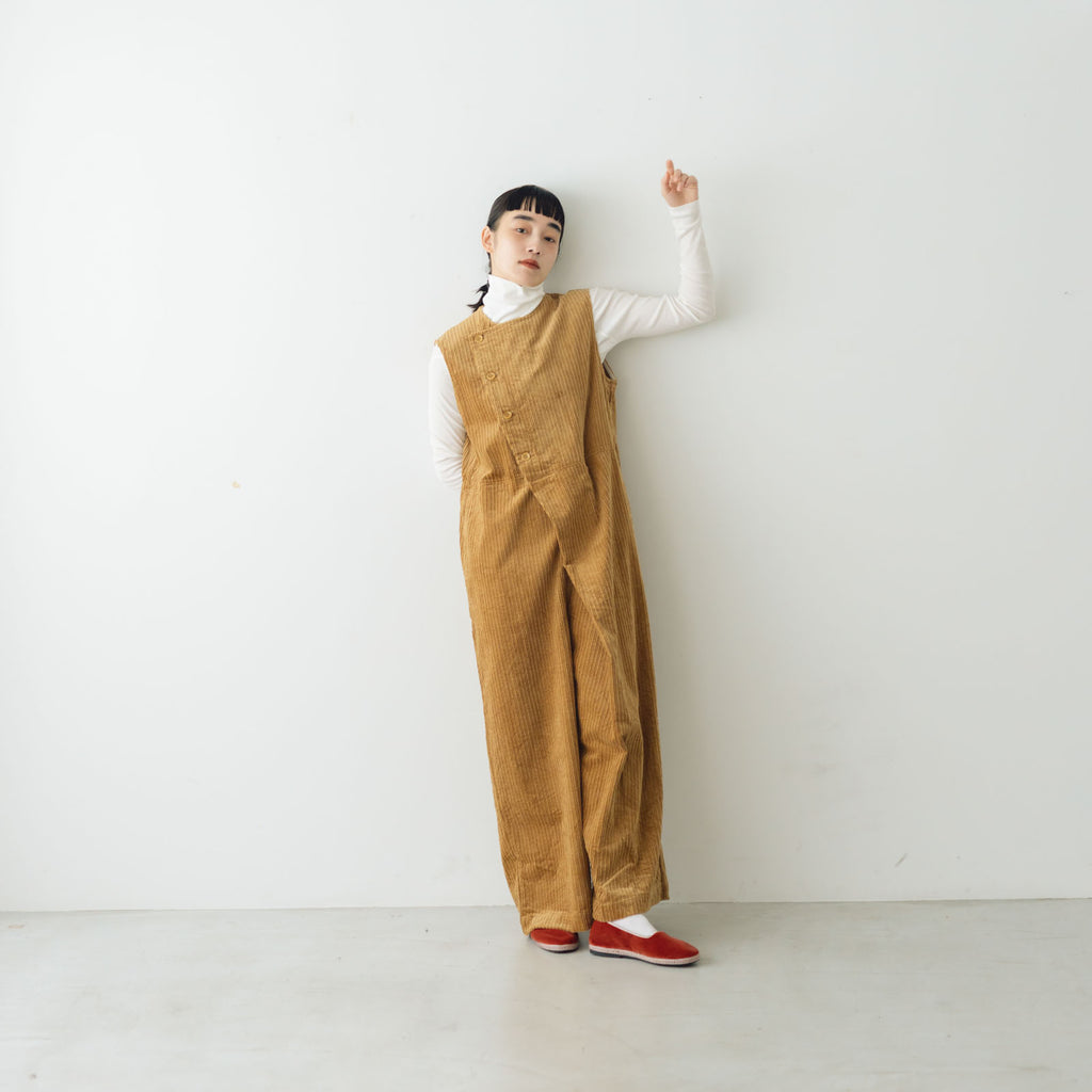 UNIVERSAL TISSU 親子コーデュロイ ラップサロペットパンツ