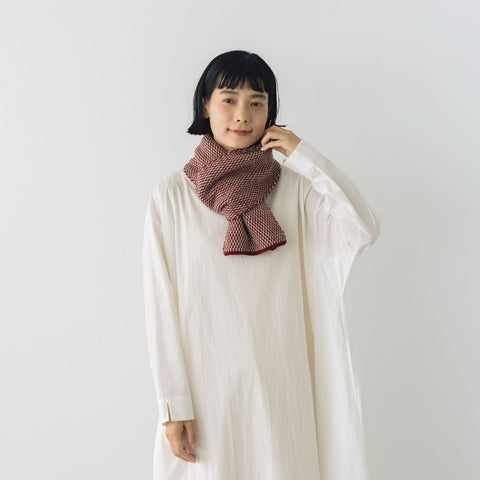 yourwear ウールジャカードマフラー ルビー［完売］