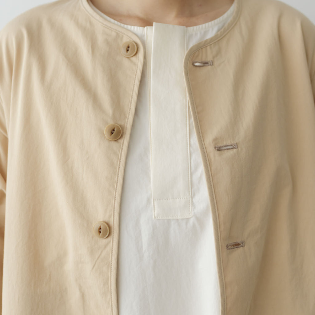 Yoli Cotton long simple coat