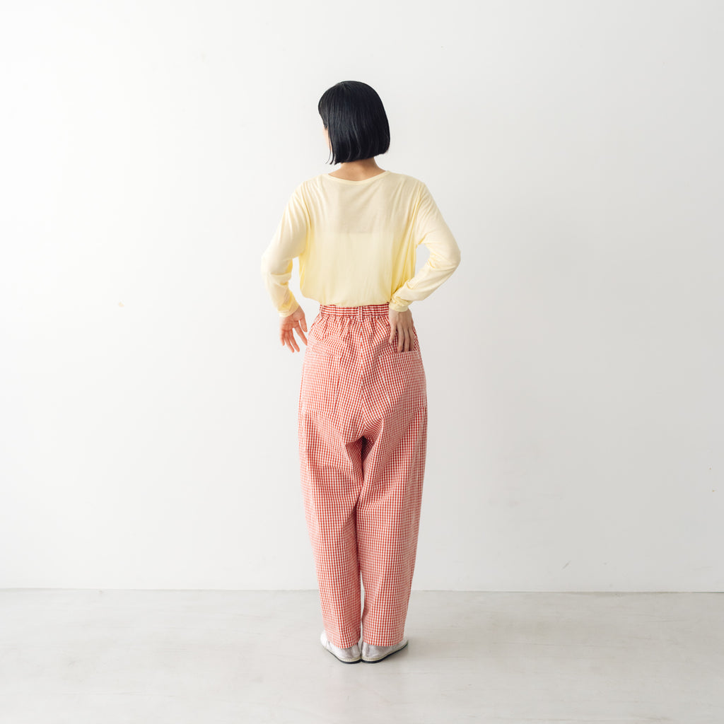 me. flow cotton silk ロングスリーブT