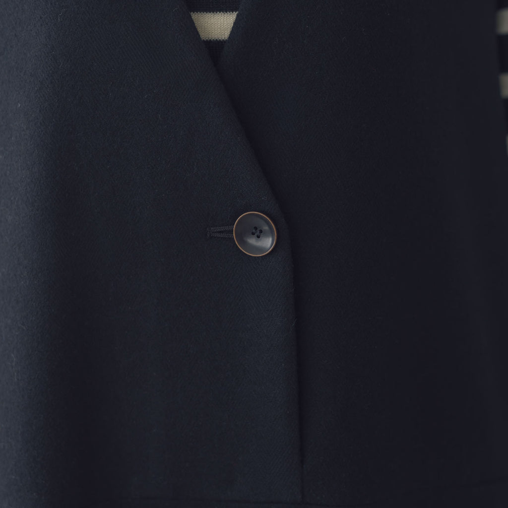 atelier naruse コットンウールヘリンボーン ジャンパースカート