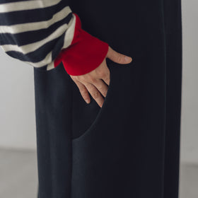 atelier naruse コットンウールヘリンボーン ジャンパースカート