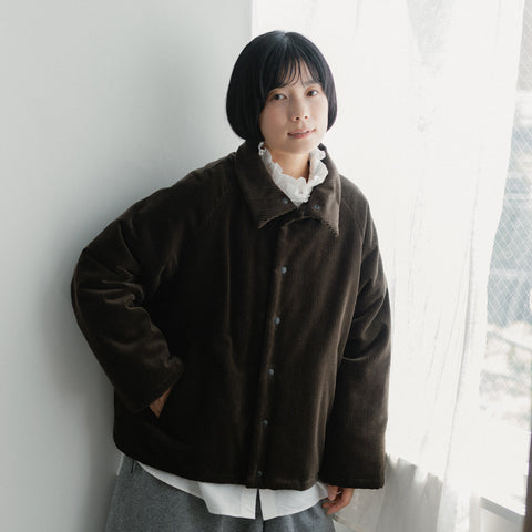 atelier naruse コーデュロイ中綿バルマカーンジャケット
