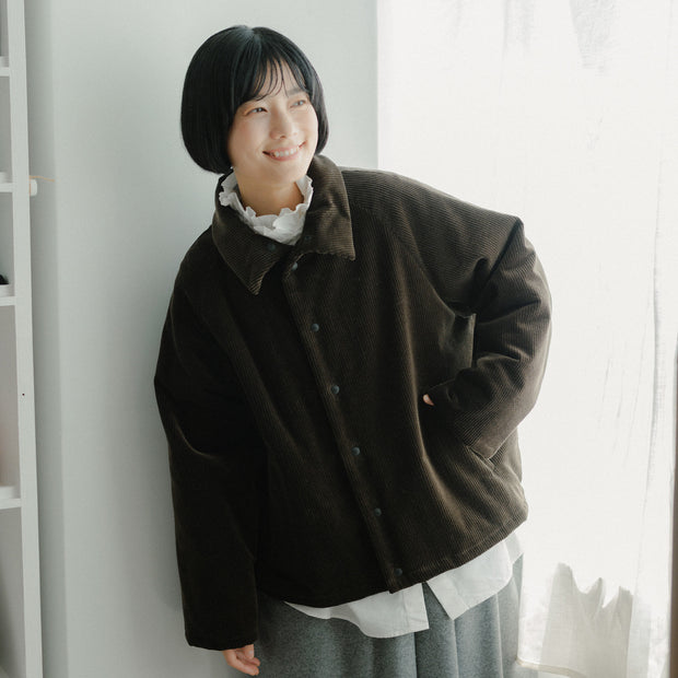 atelier naruse コーデュロイ中綿バルマカーンジャケット