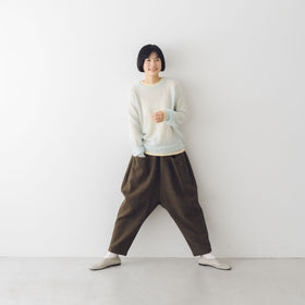 atelier naruse ブリティッシュウールツイード ワイドルーズパンツ
