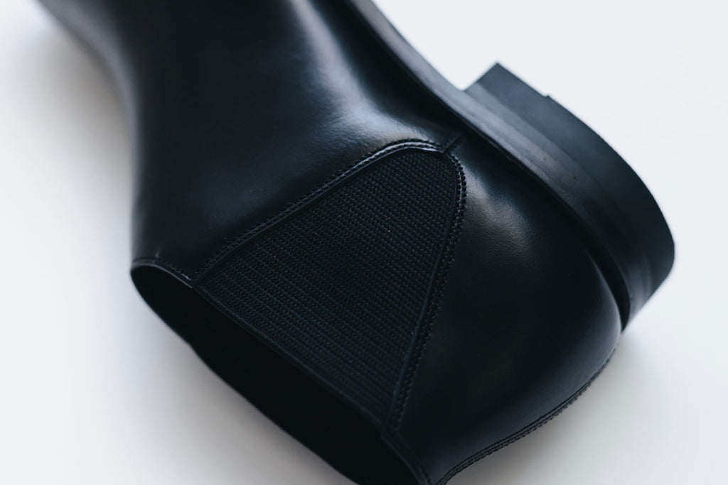 BEAUTIFUL SHOES MIDDLE-CUT SIDEGORE ブラック
