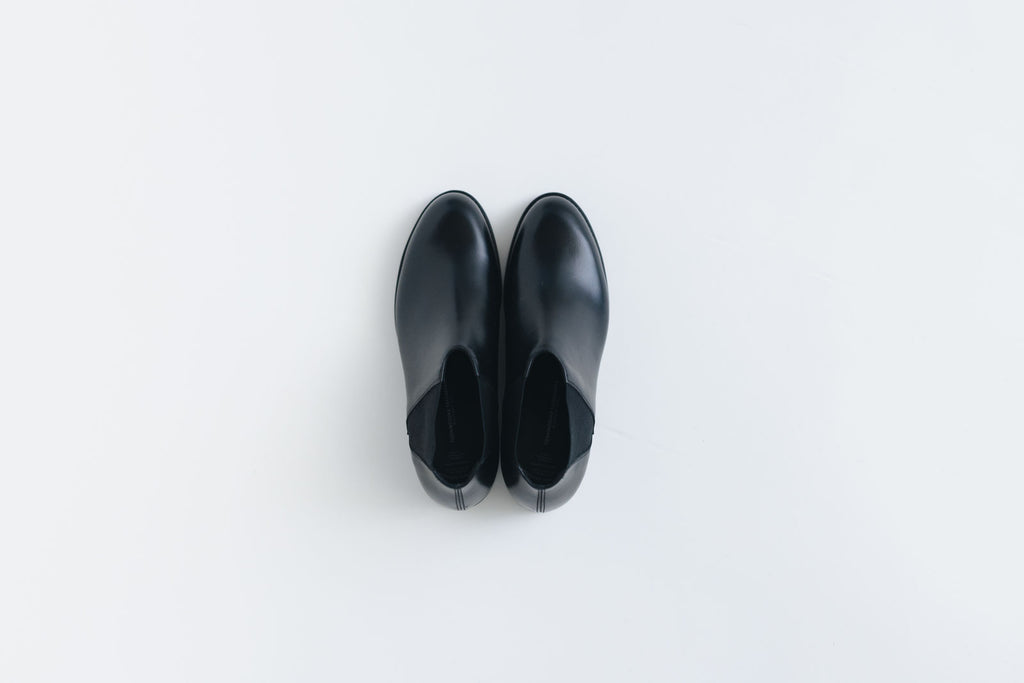 BEAUTIFUL SHOES MIDDLE-CUT SIDEGORE ブラック