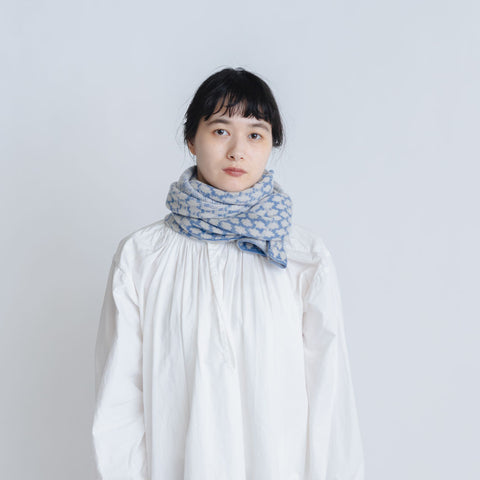 yourwear カシミヤドットジャカードストール クリスタル［完売］