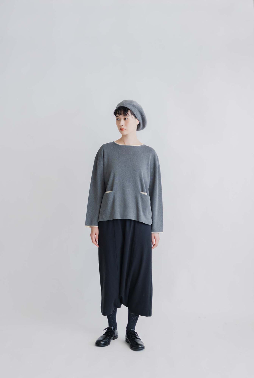 pot and tea 度詰ニットプルオーバー