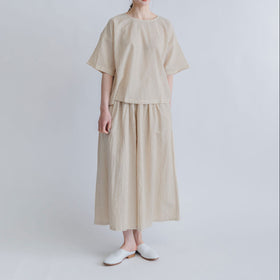 ヂェン先生の日常着 キュロットワイドパンツ