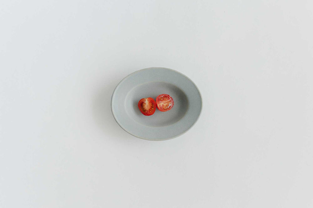 Awabi ware 楕円小皿