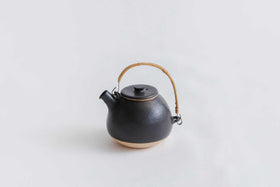 CANASA 土瓶 黒 蓋つまみあり