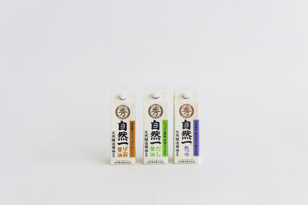 丸秀醤油 自然一だし醤油 *