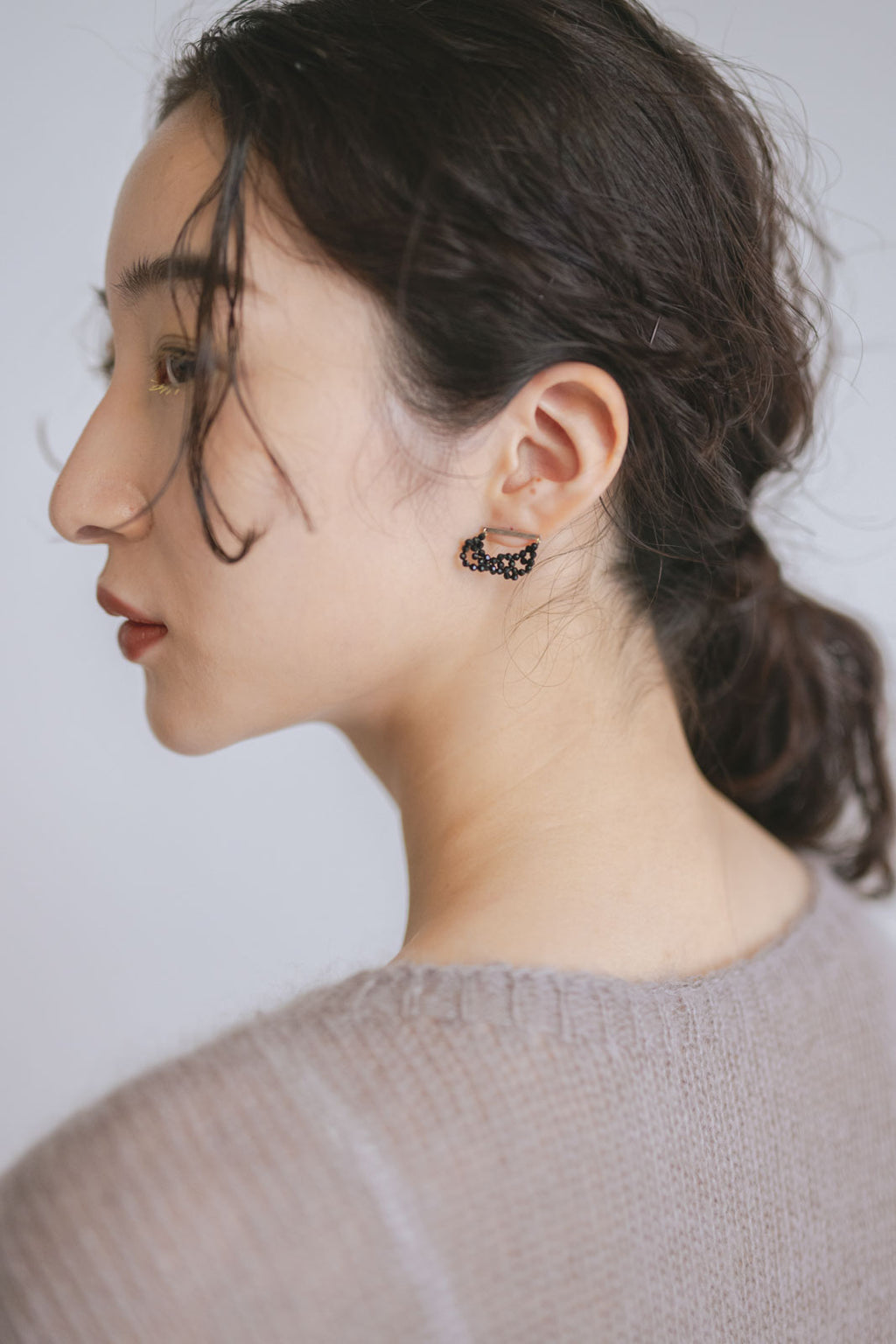 shuó Drop Onyx Pierce