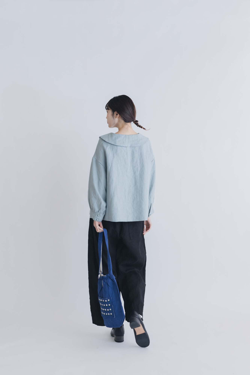 pot and tea ビッグカラーブラウス