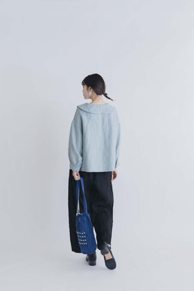 pot and tea ビッグカラーブラウス
